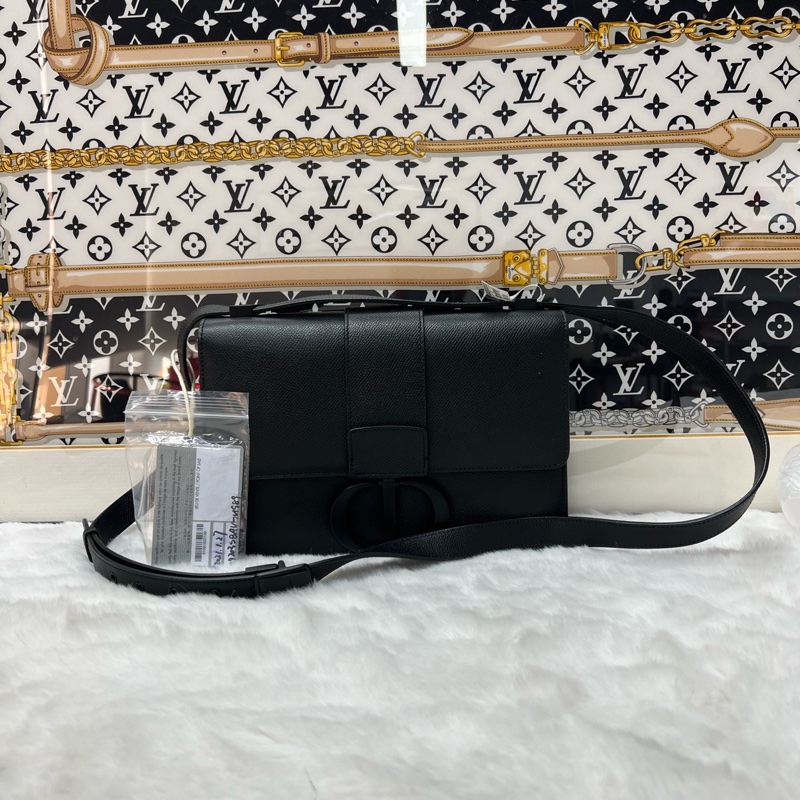 Dior • 經典蒙田 Montaigne 30 So Black 全黑磨砂牛皮-4