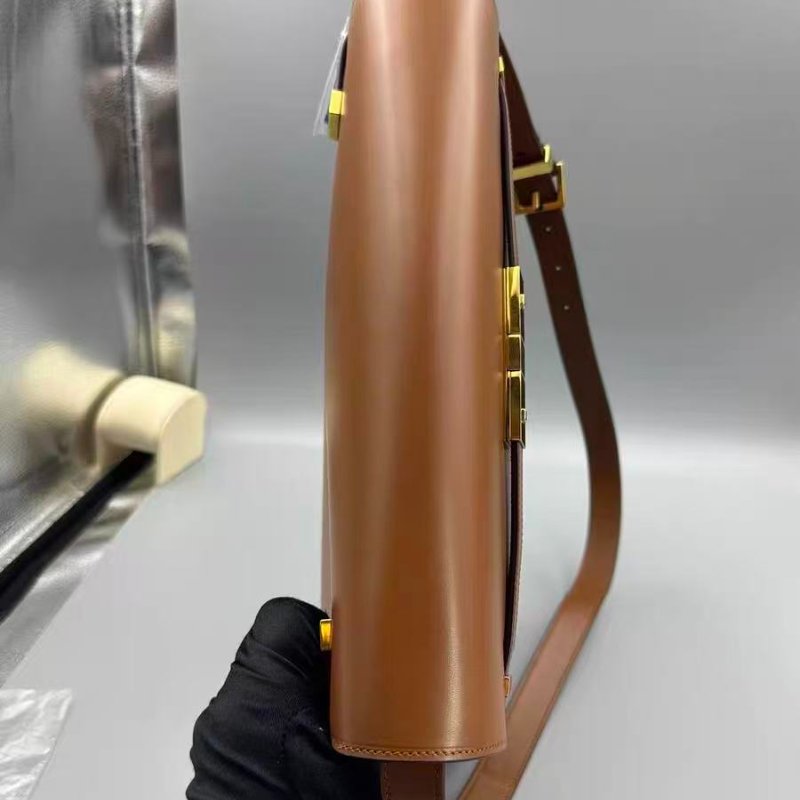 YSL 金棕曼哈頓中號牛皮手提肩背包29*21*8 98新配件塵袋-7