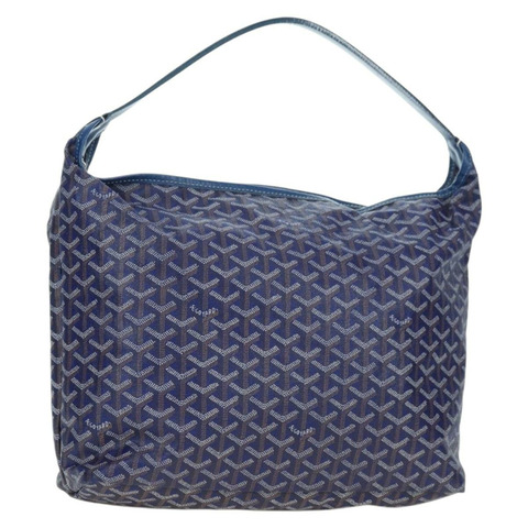GOYARD 人字紋 Figge 單肩包 PVC 藍 正品 171503SAV