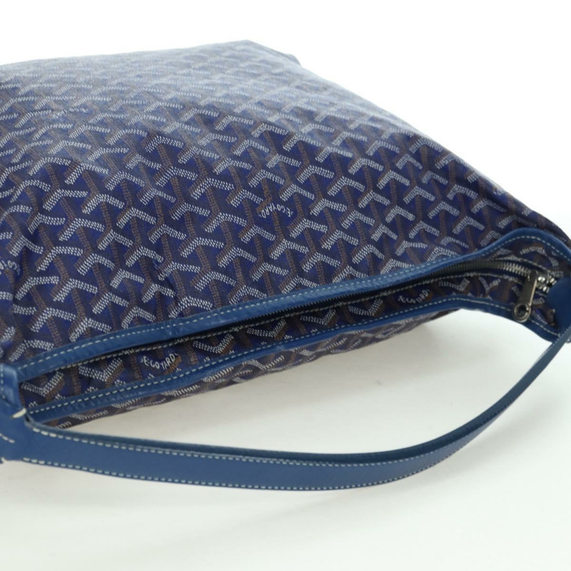 【日本直送】GOYARD 人字紋 Figge 單肩包 PVC 藍 正品 171503SAV-5