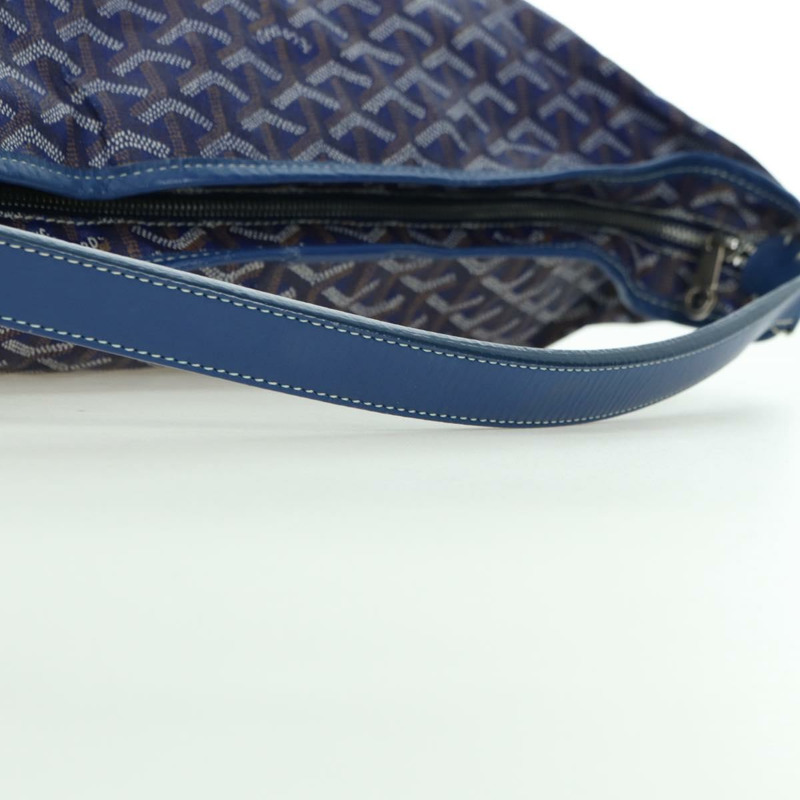 【日本直送】GOYARD 人字紋 Figge 單肩包 PVC 藍 正品 171503SAV-6
