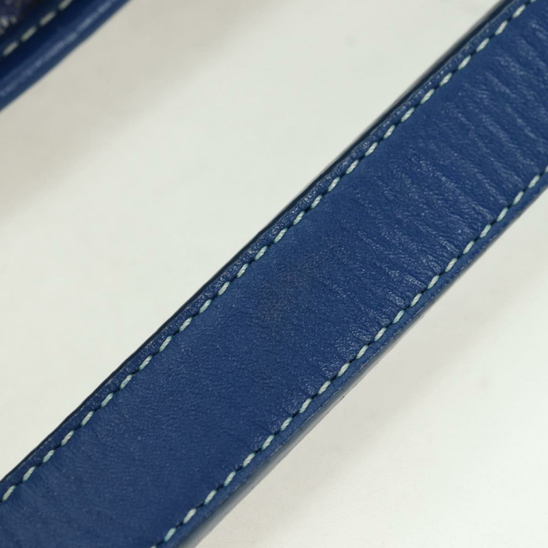 【日本直送】GOYARD 人字紋 Figge 單肩包 PVC 藍 正品 171503SAV-7