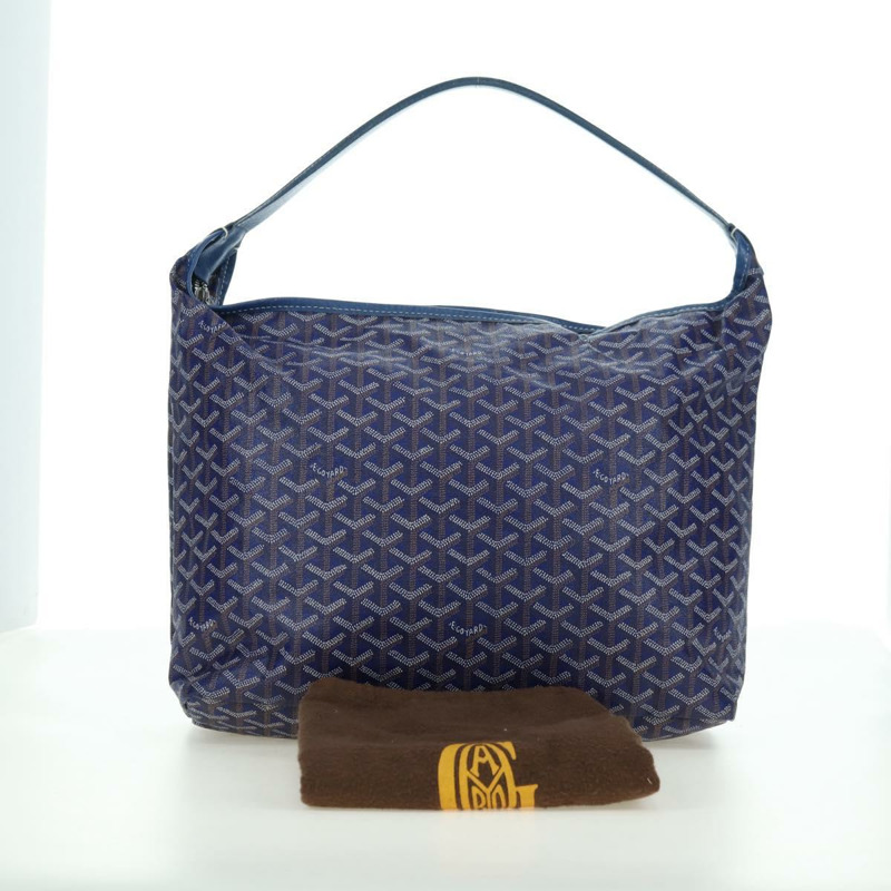 【日本直送】GOYARD 人字紋 Figge 單肩包 PVC 藍 正品 171503SAV-11