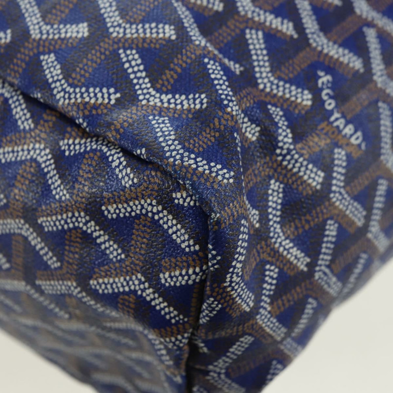 【日本直送】GOYARD 人字紋 Figge 單肩包 PVC 藍 正品 171503SAV-17