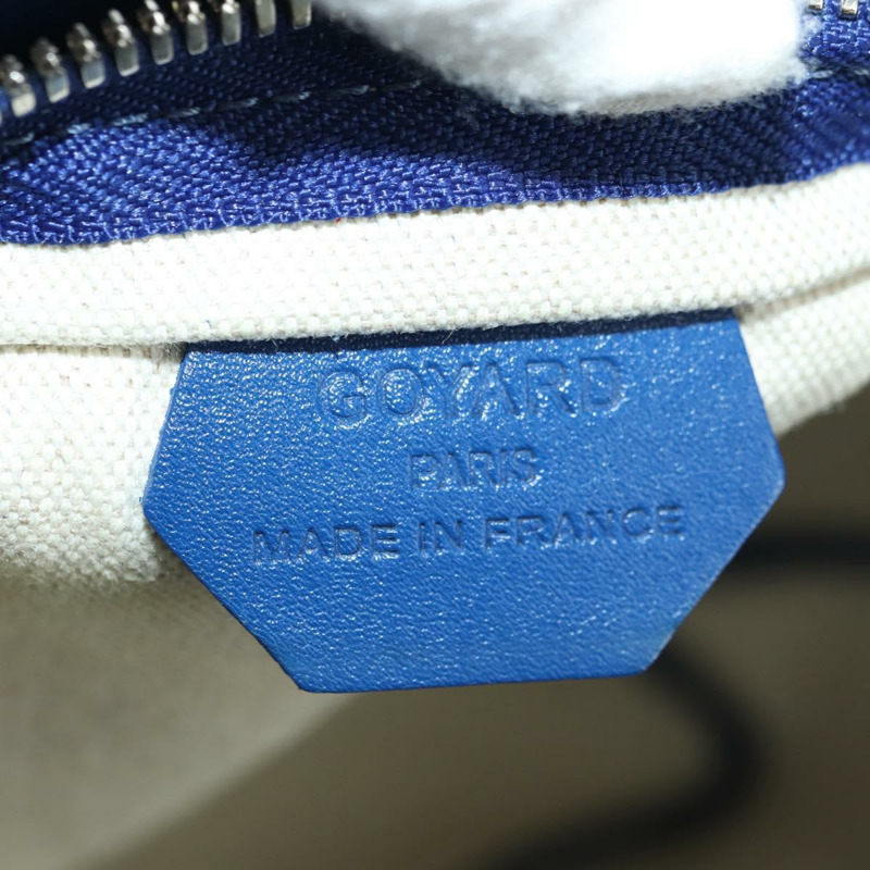 【日本直送】GOYARD 人字紋 Figge 單肩包 PVC 藍 正品 171503SAV-18