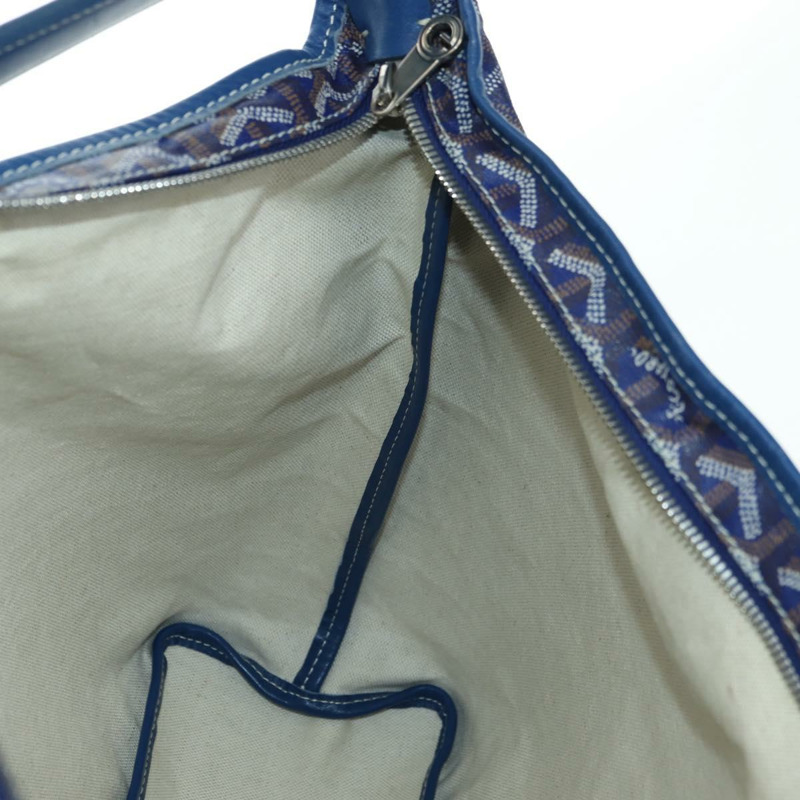 【日本直送】GOYARD 人字紋 Figge 單肩包 PVC 藍 正品 171503SAV-19