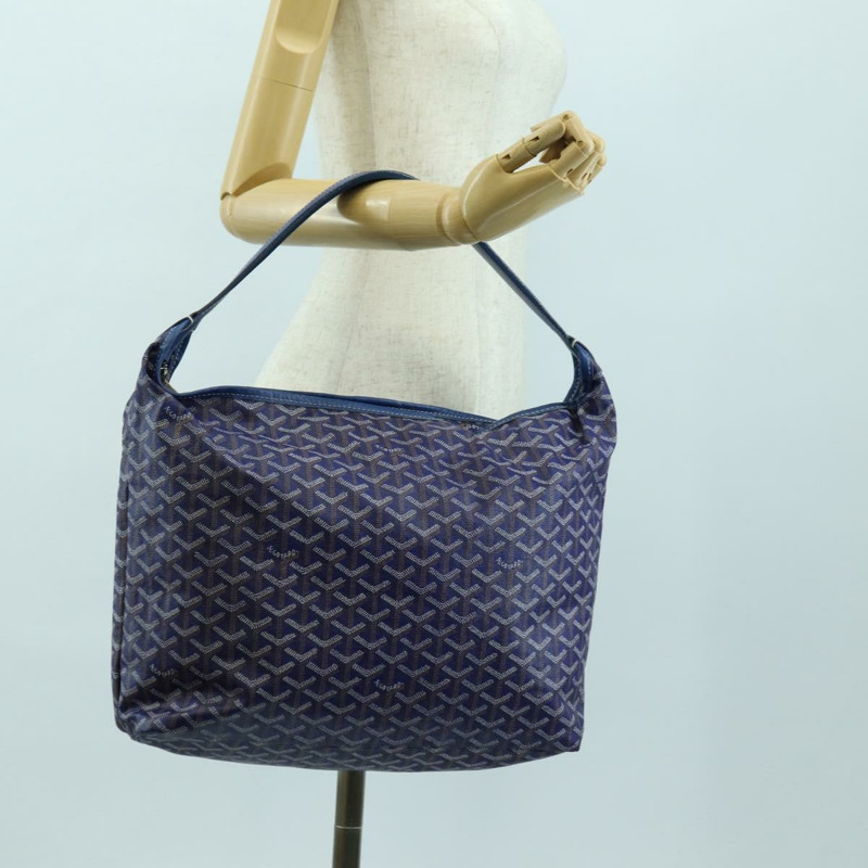 【日本直送】GOYARD 人字紋 Figge 單肩包 PVC 藍 正品 171503SAV-21