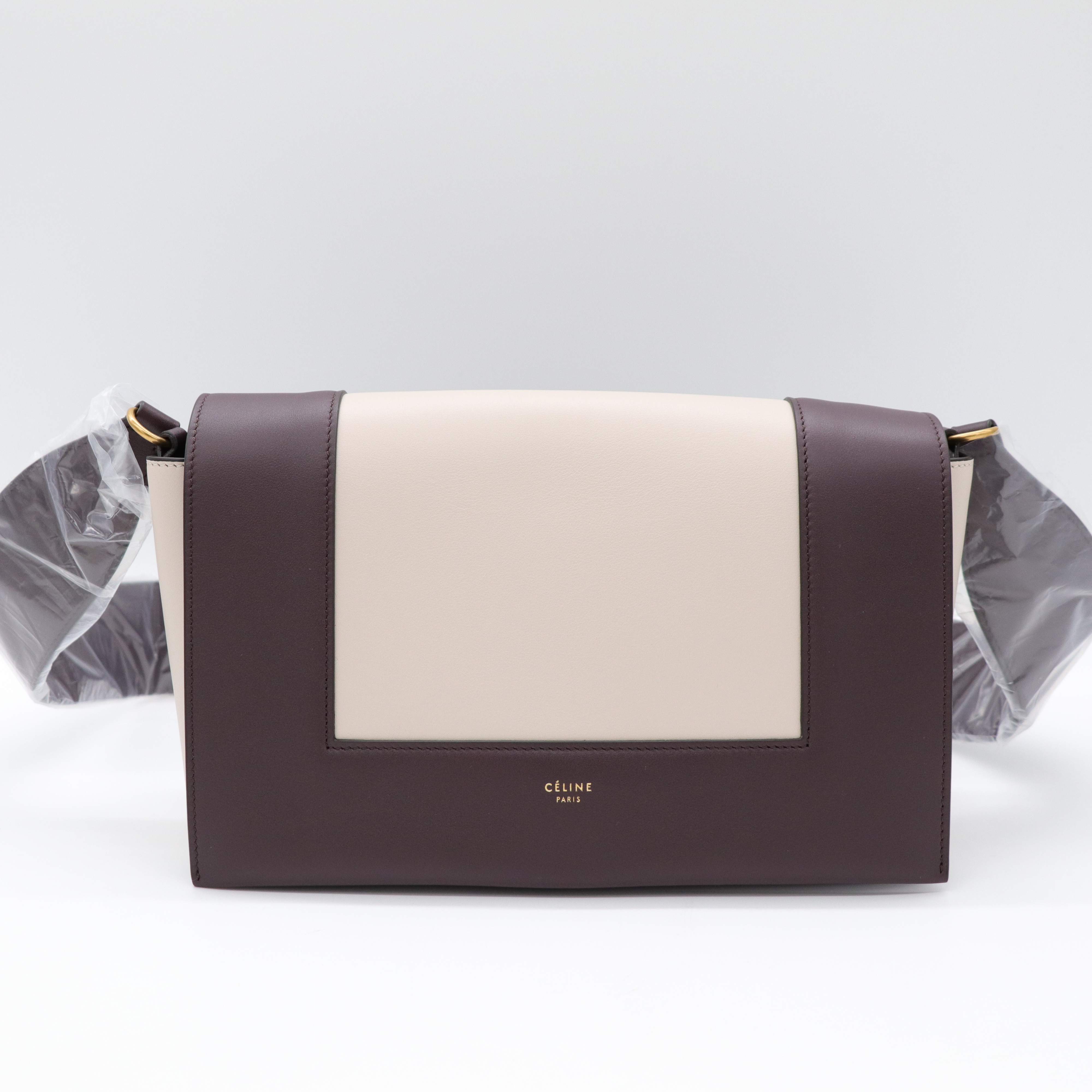 Celine Frame 撞色 小牛皮肩背包-1
