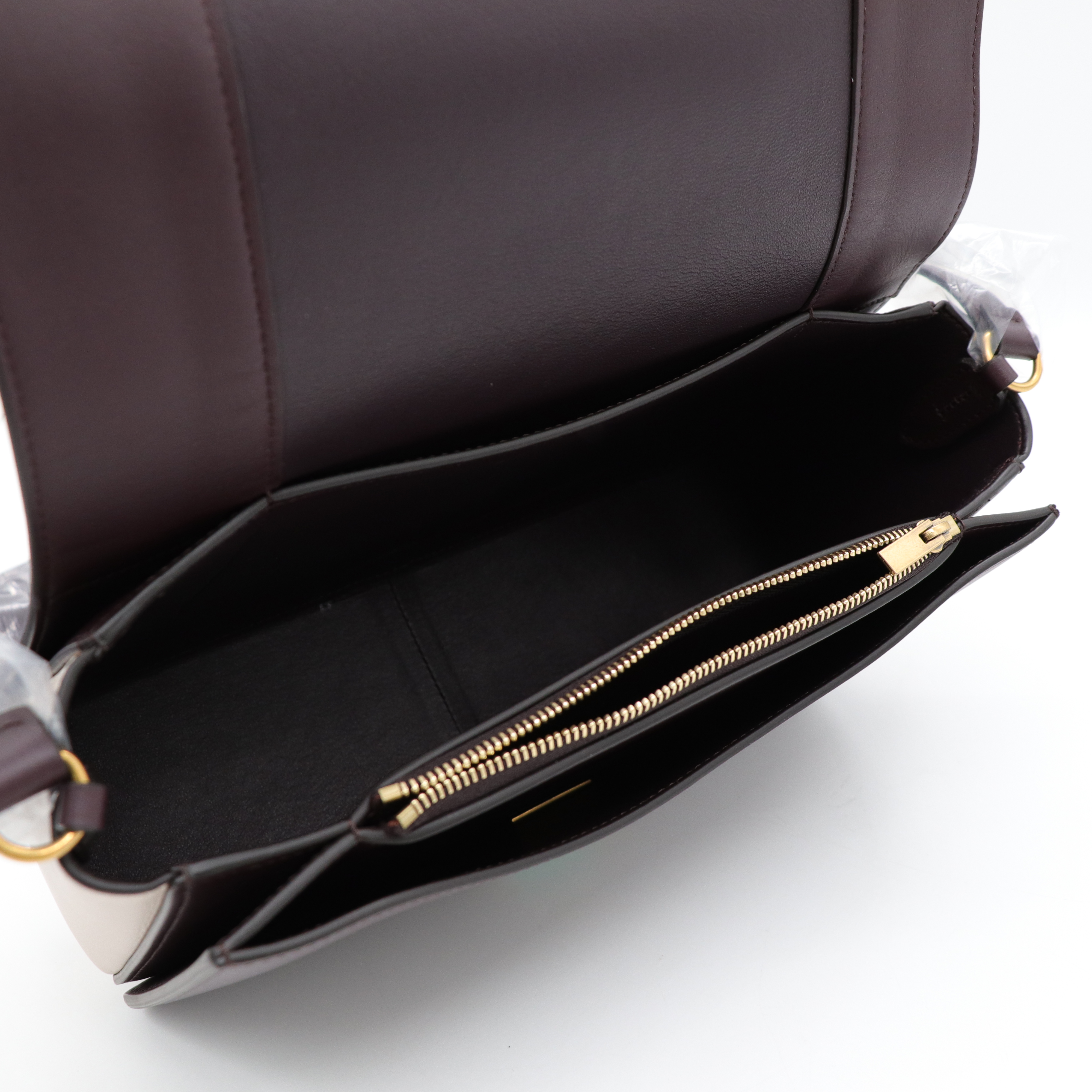 Celine Frame 撞色 小牛皮肩背包-7