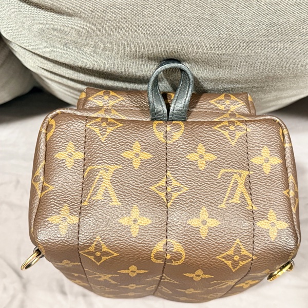 🎒LV Palm Springs Mini 小書包(改良款外露拉鍊,專櫃換新件)包況極佳🙌🏻-7