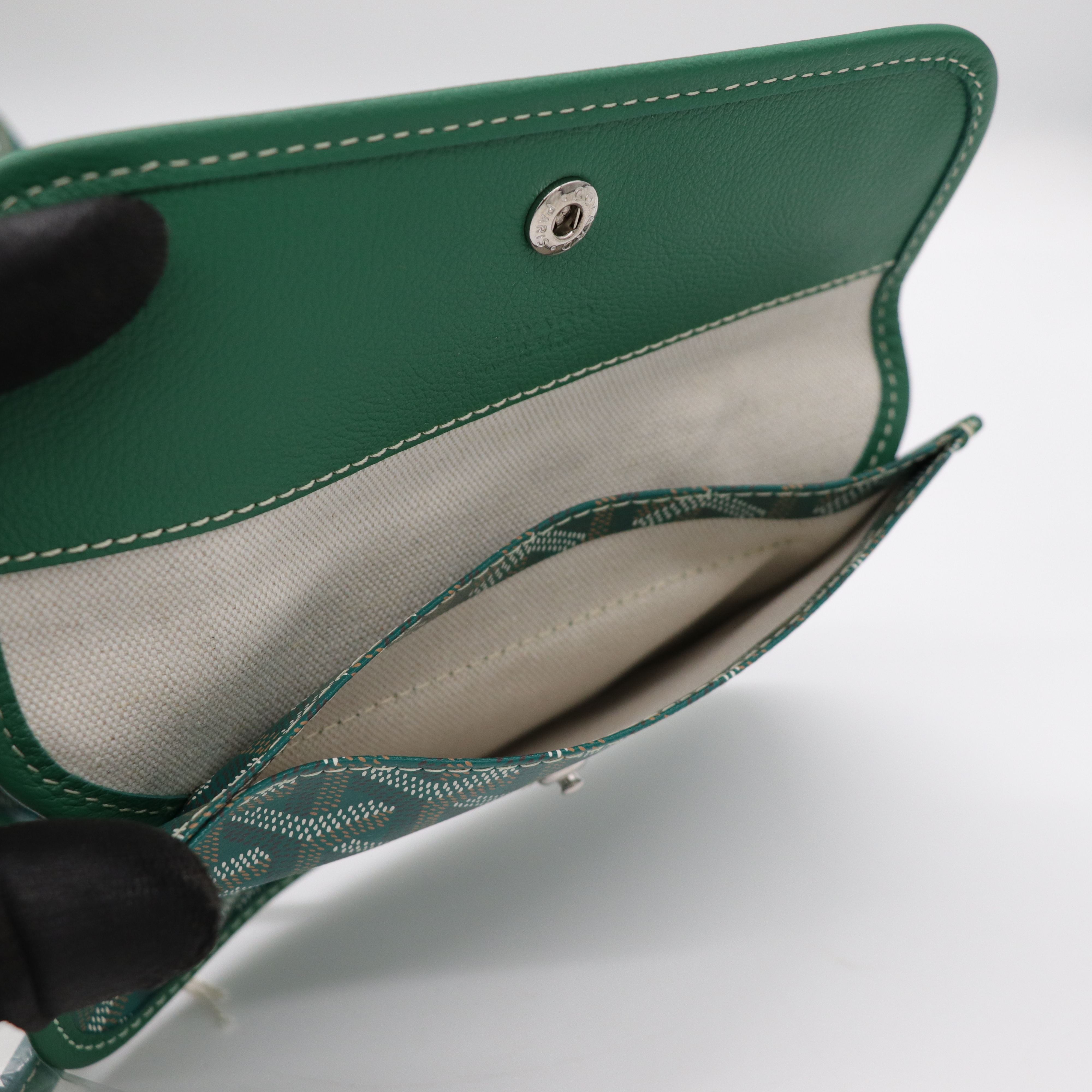 Goyard 戈雅 Bohème Hobo 綠色 帆布 肩背包-11