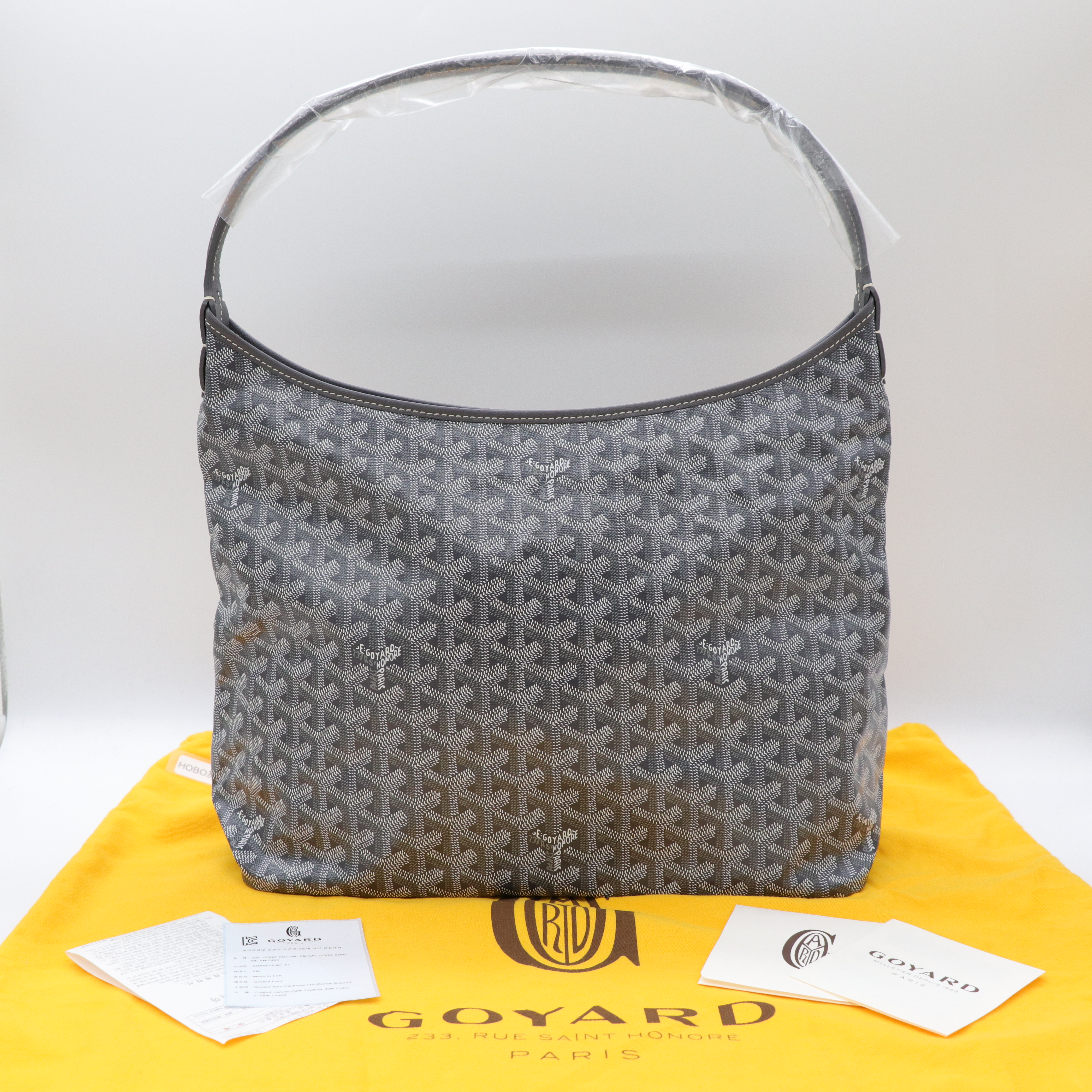 Goyard 戈雅 Bohème Hobo 灰色 帆布 肩背包-0