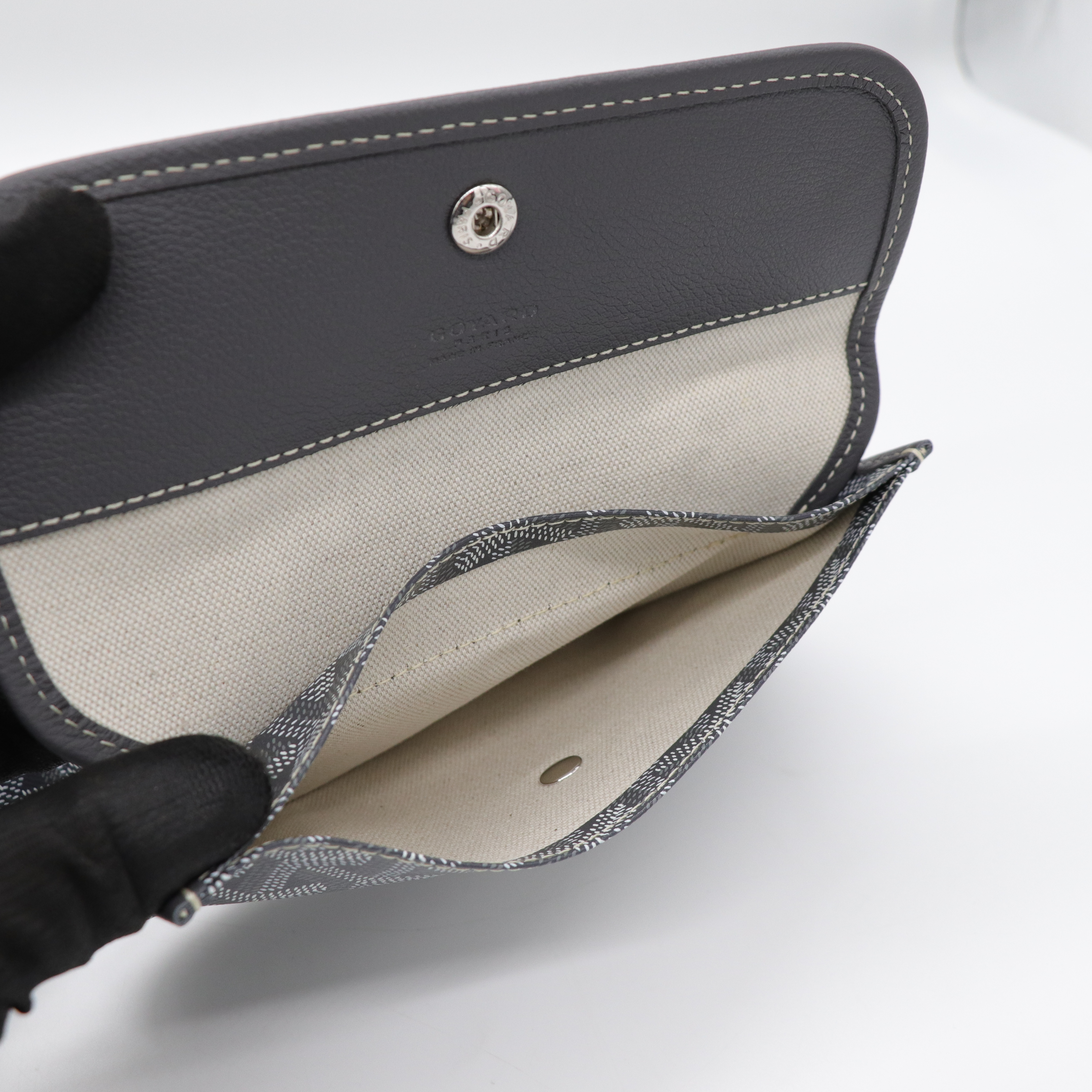 Goyard 戈雅 Bohème Hobo 灰色 帆布 肩背包-11