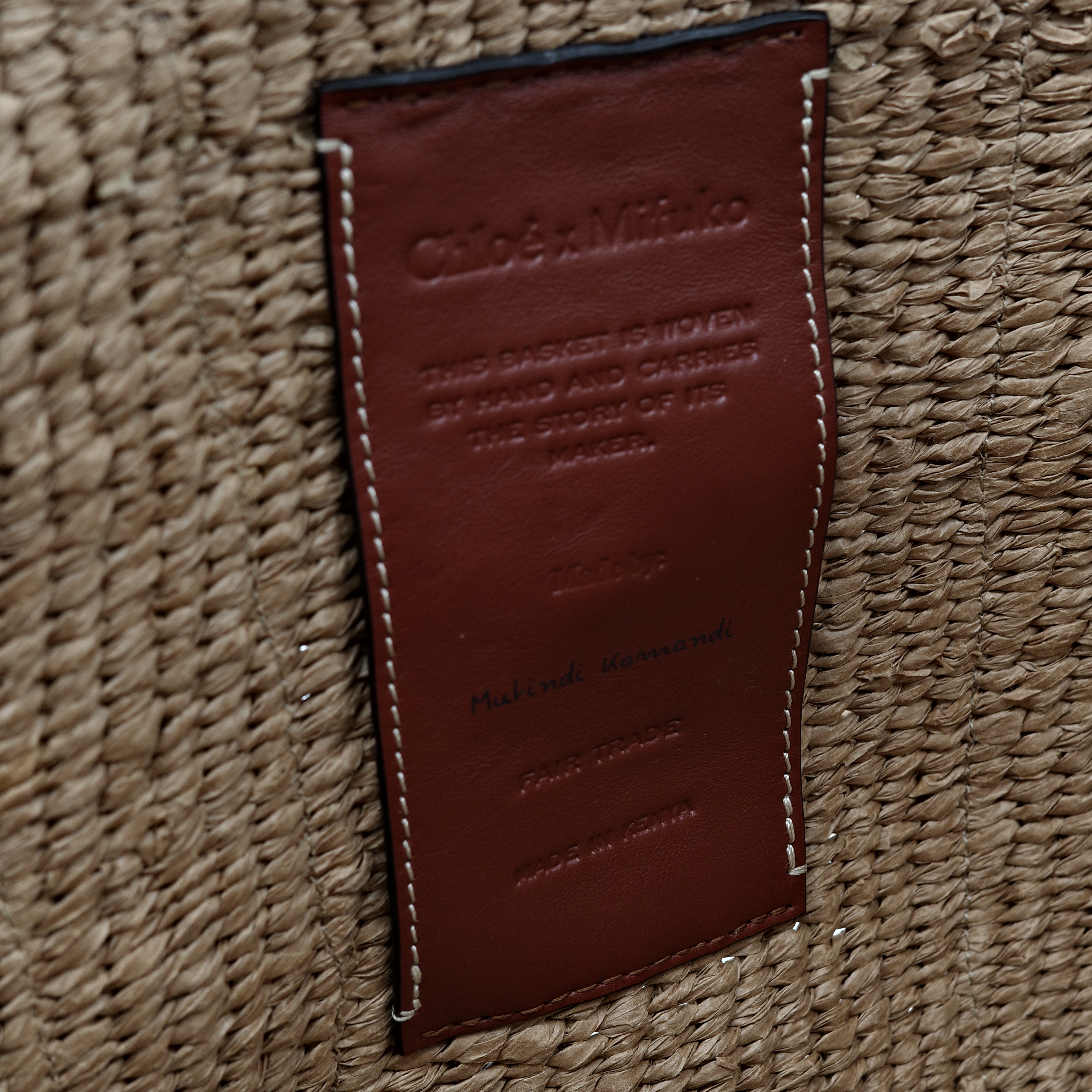 Chloé 蔻伊 Woody 大號 米白 草編包-10