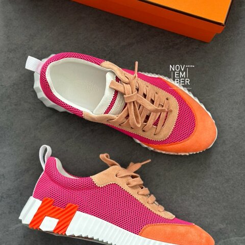 99新🩷 Hermès 愛馬仕 Bouncing 粉色球鞋