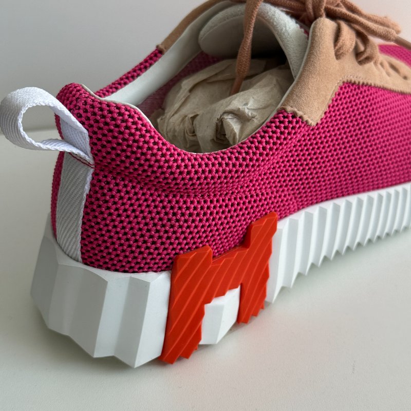 99新🩷 Hermès 愛馬仕 Bouncing 粉色球鞋-2