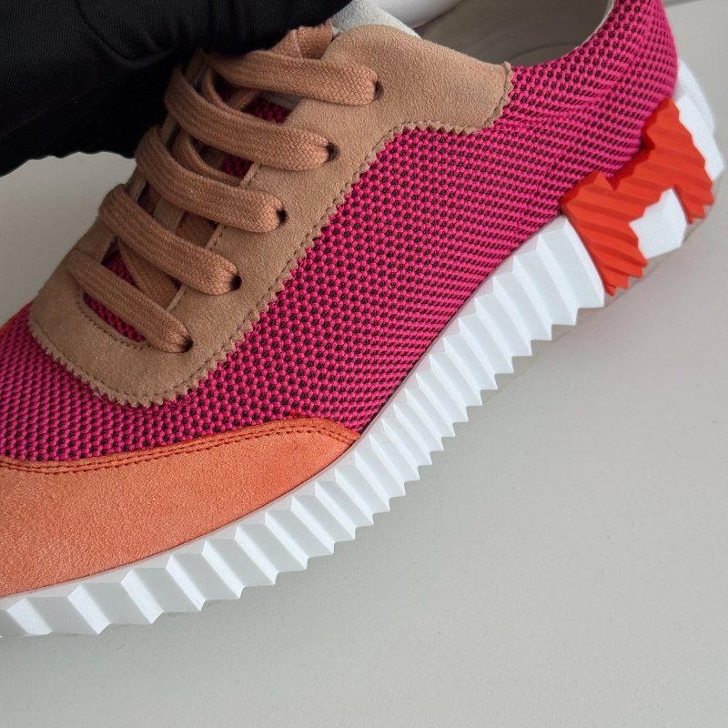 99新🩷 Hermès 愛馬仕 Bouncing 粉色球鞋-9