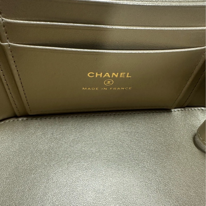 Chanel香奈兒 粉色金球長盒子 芯片款 97新-8