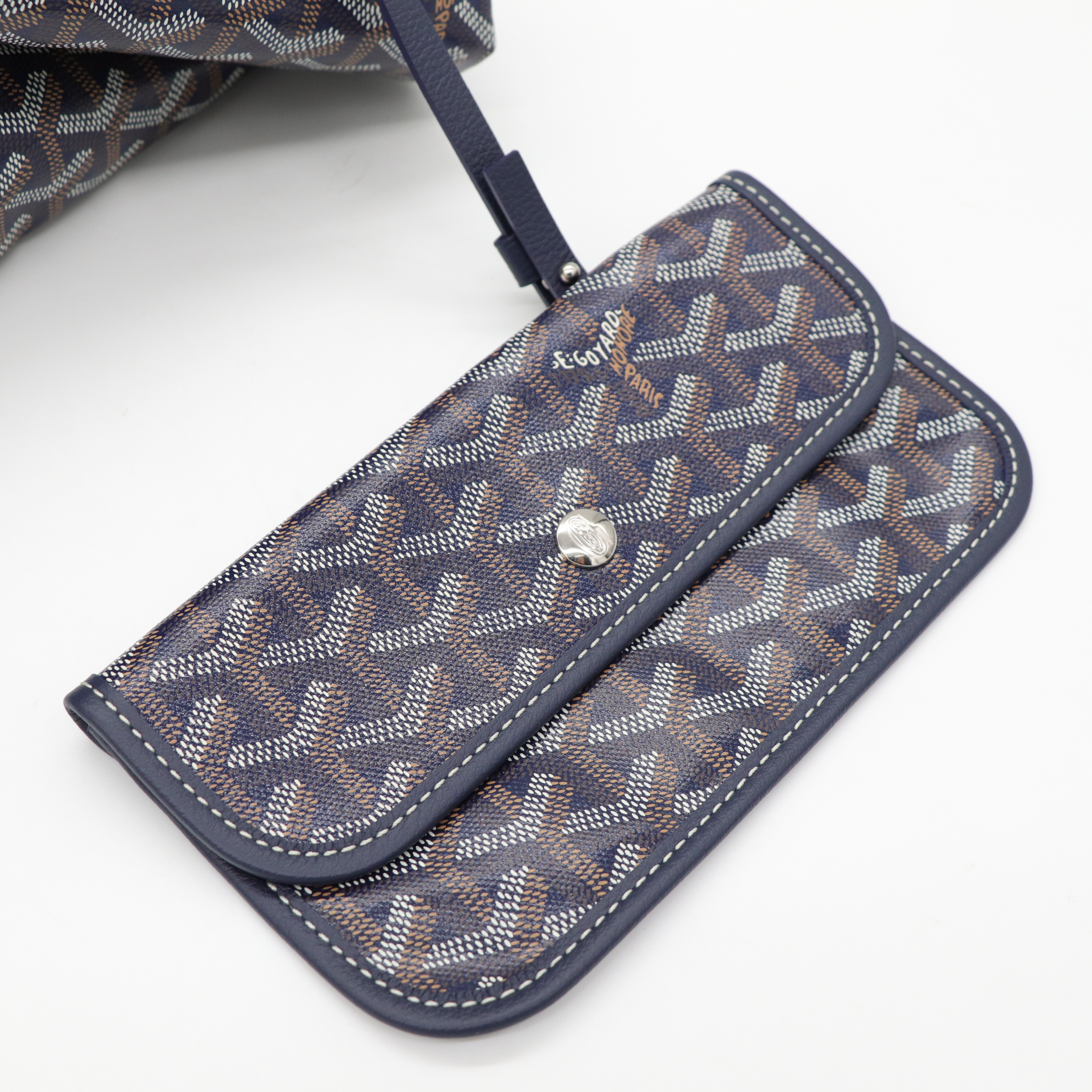 Goyard 戈雅 Bohème Hobo 海軍藍 帆布 肩背包-8