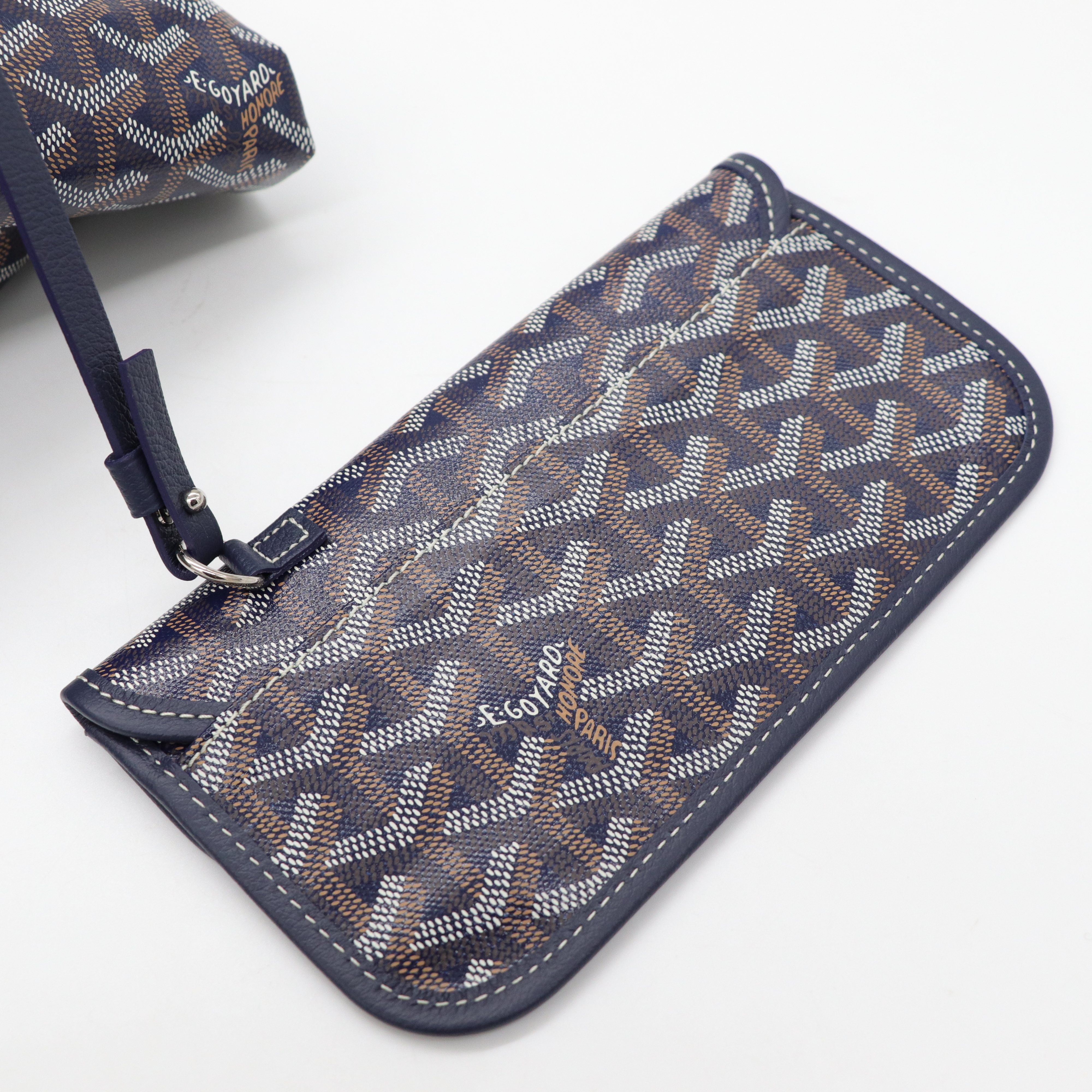 Goyard 戈雅 Bohème Hobo 海軍藍 帆布 肩背包-9