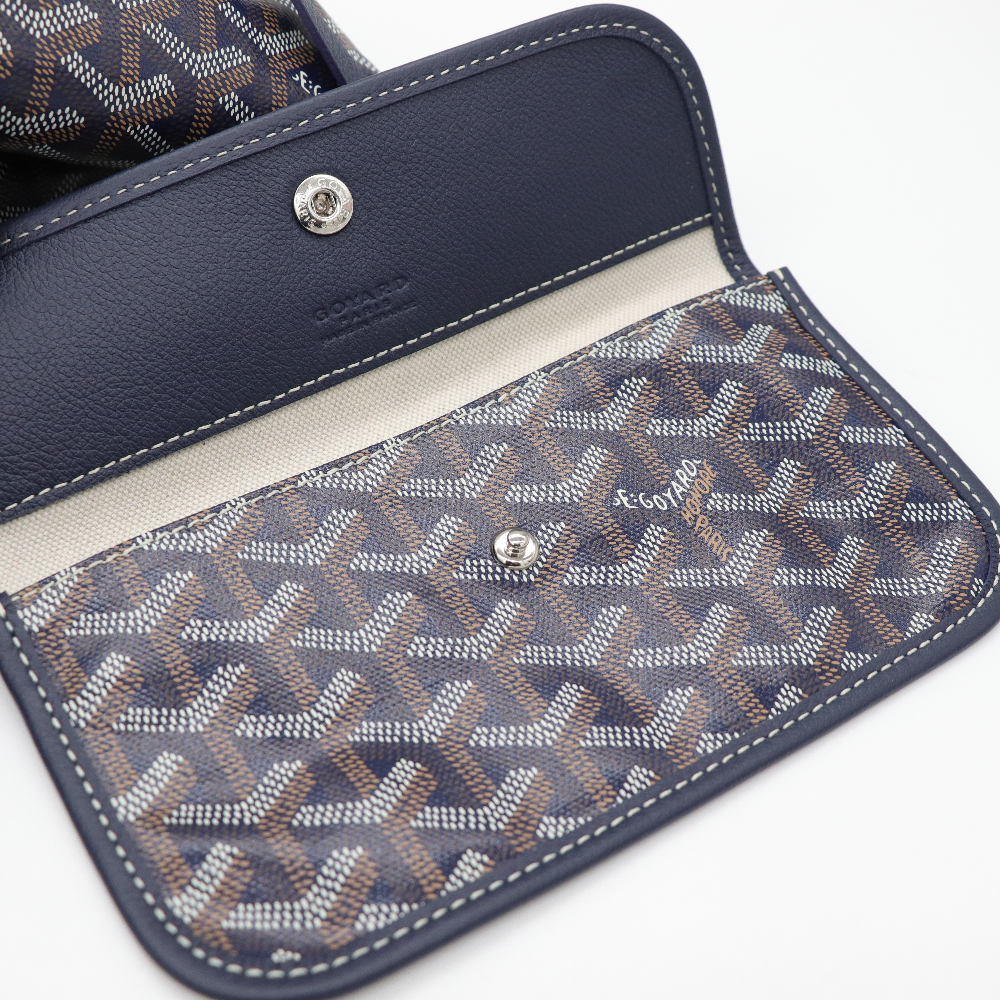 Goyard 戈雅 Bohème Hobo 海軍藍 帆布 肩背包-10