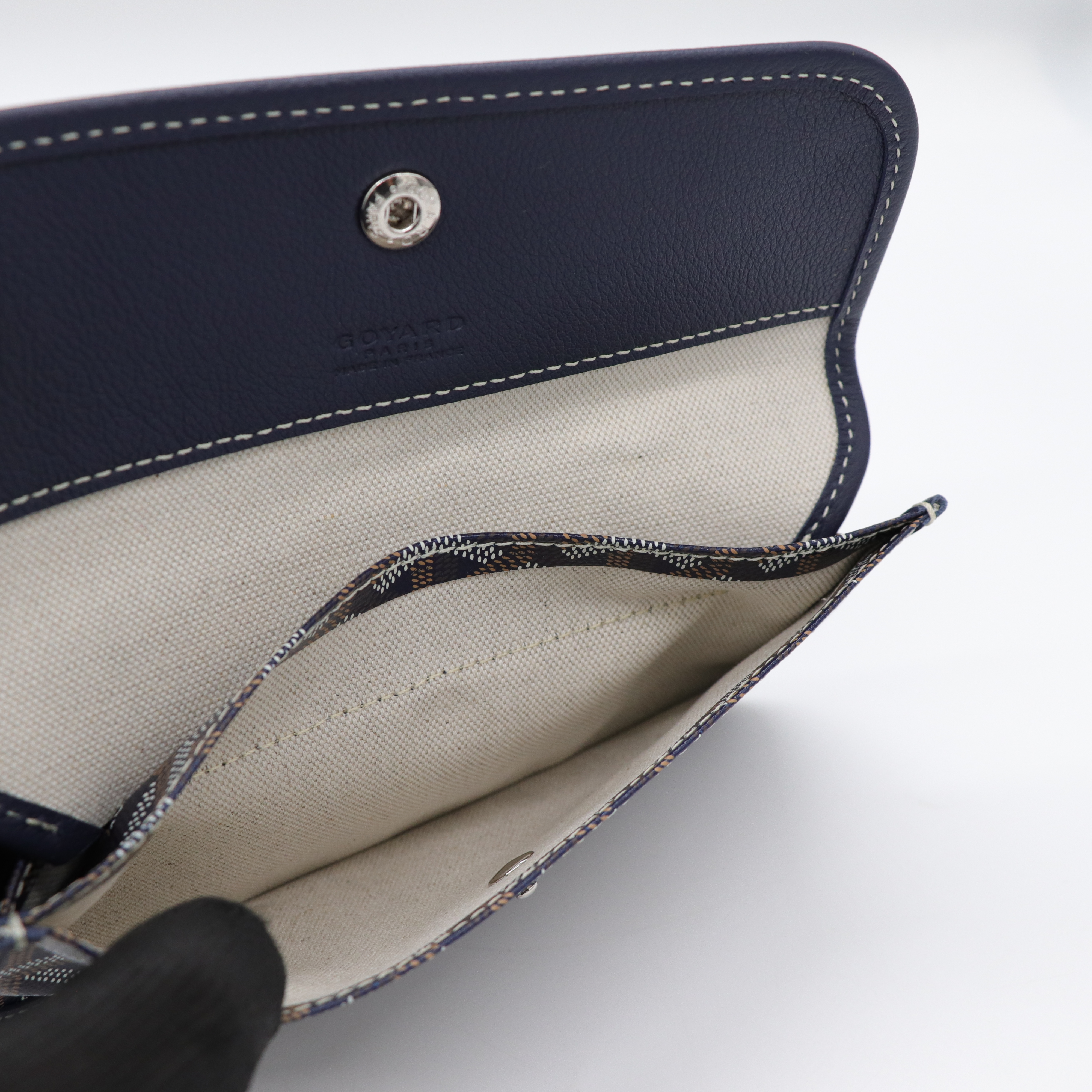 Goyard 戈雅 Bohème Hobo 海軍藍 帆布 肩背包-11