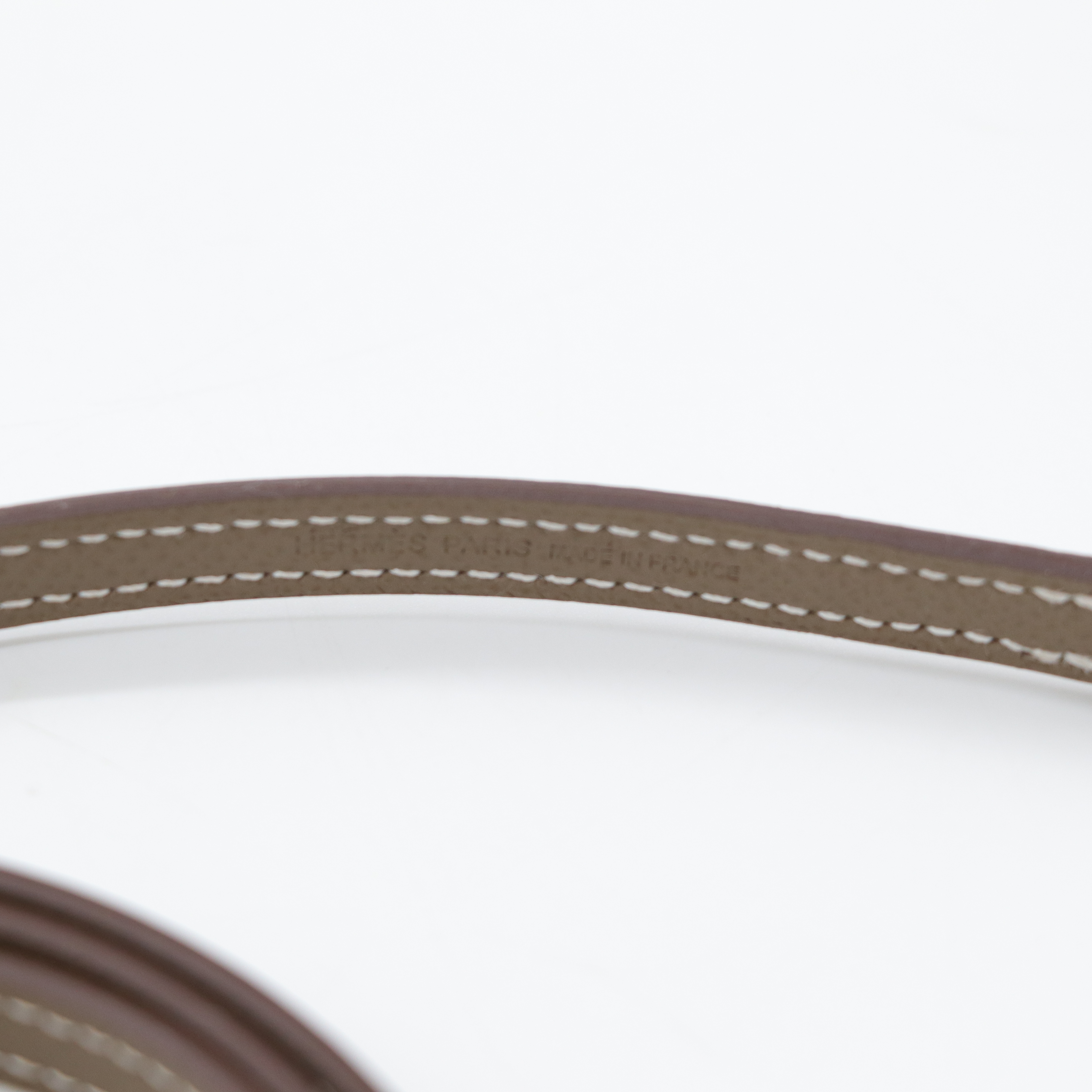 Hermès 愛馬仕 大象灰 牛皮 銀扣 康康 To go 手拿包 肩背包-11