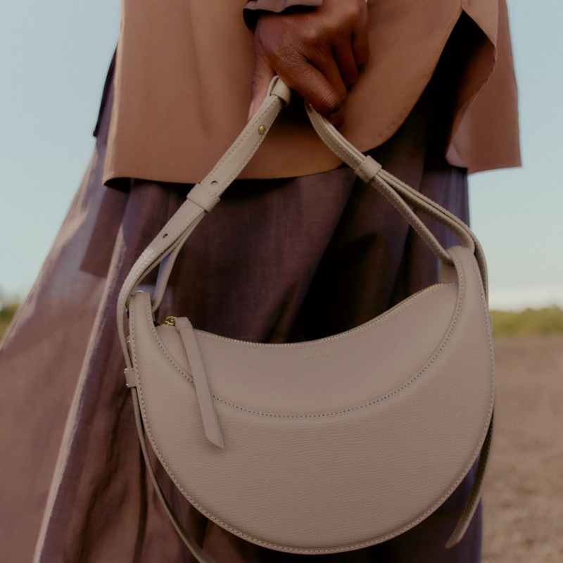 POLENE 月牙包  大象灰-4