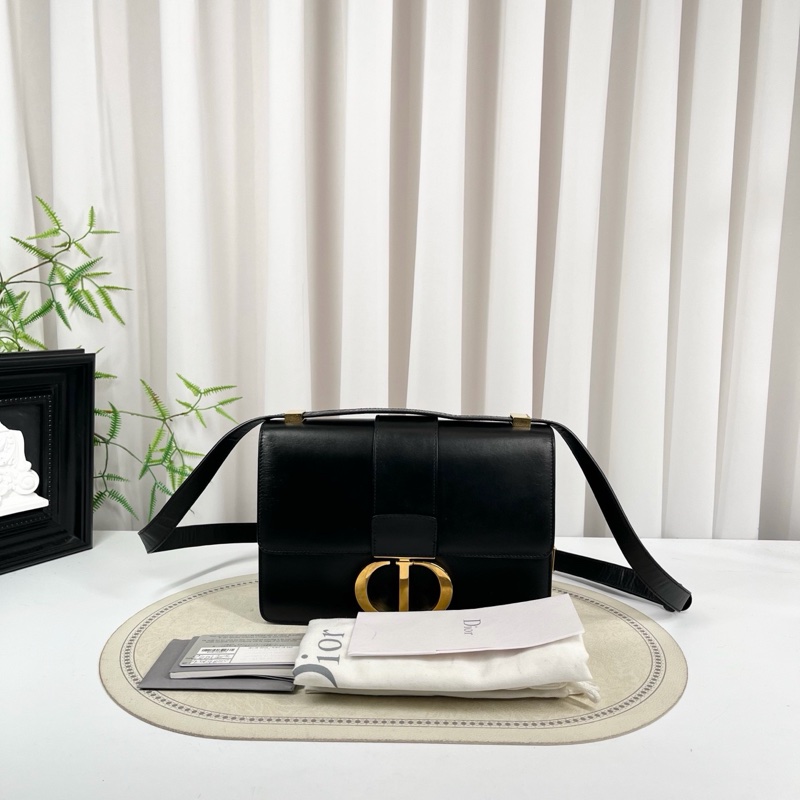 Dior • 經典蒙田Montaigne 30滑面牛皮金釦 附保卡-2