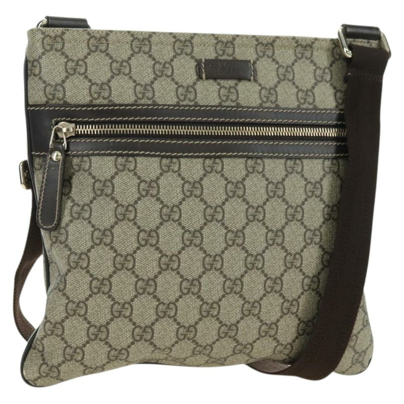 【日本直送】GUCCI GG Supreme 單肩包 PVC 米色 金色 295257 正品 am11420V-0