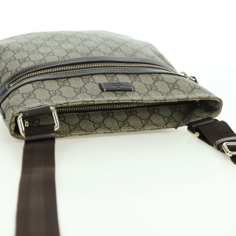 【日本直送】GUCCI GG Supreme 單肩包 PVC 米色 金色 295257 正品 am11420V-5