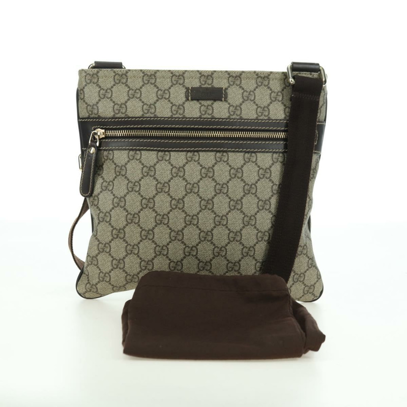 【日本直送】GUCCI GG Supreme 單肩包 PVC 米色 金色 295257 正品 am11420V-11