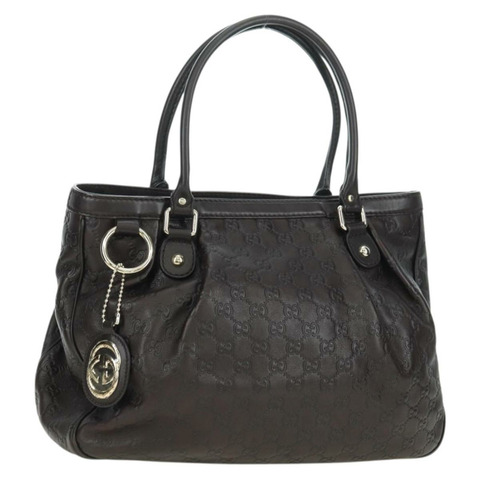 GUCCI GG帆布 Guccissima Sukey 包 皮革 棕色 金色 296835 正品 am11423V