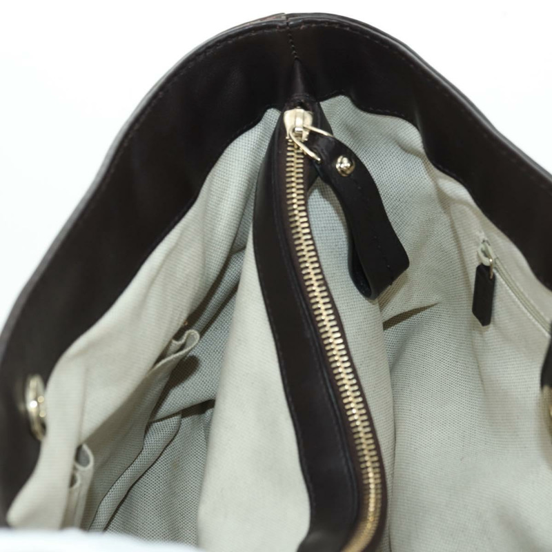 【日本直送】GUCCI GG帆布 Guccissima Sukey 包 皮革 棕色 金色 296835 正品 am11423V-21