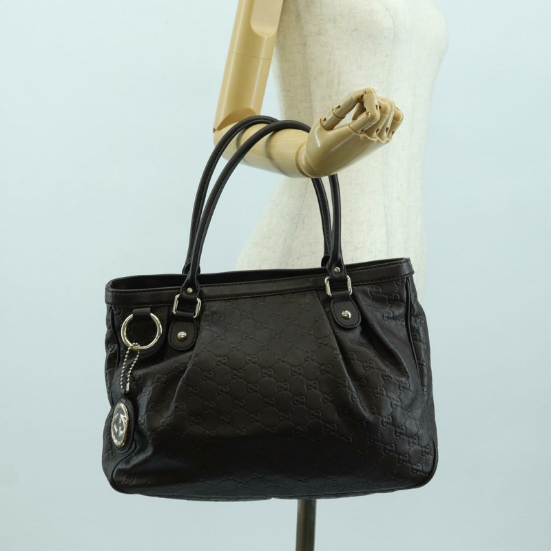 【日本直送】GUCCI GG帆布 Guccissima Sukey 包 皮革 棕色 金色 296835 正品 am11423V-26