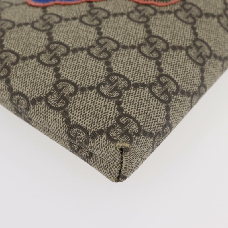 【日本直送】GUCCI GG Supreme 鏈條單肩包 PVC 米色 金色 456866 正品 176776A-13