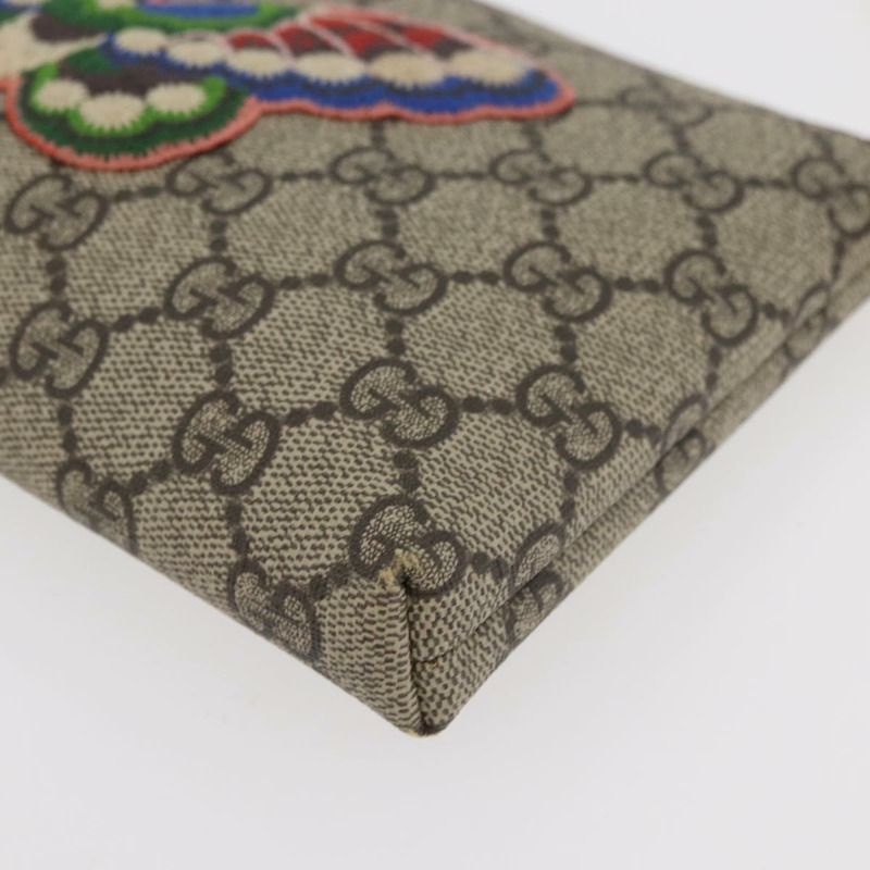 【日本直送】GUCCI GG Supreme 鏈條單肩包 PVC 米色 金色 456866 正品 176776A-14