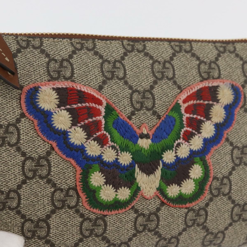 【日本直送】GUCCI GG Supreme 鏈條單肩包 PVC 米色 金色 456866 正品 176776A-16
