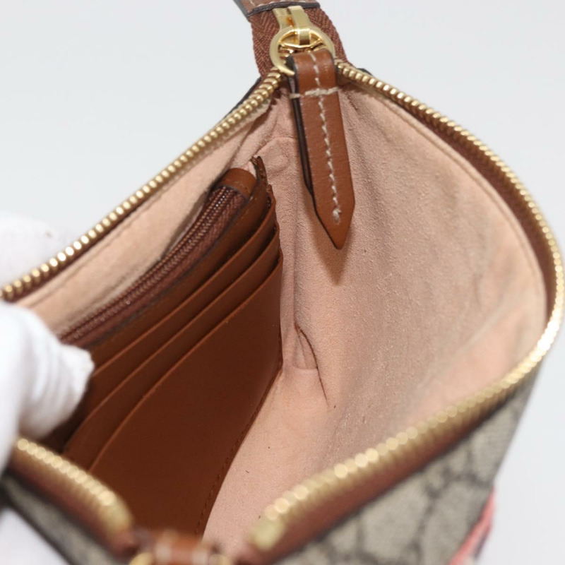 【日本直送】GUCCI GG Supreme 鏈條單肩包 PVC 米色 金色 456866 正品 176776A-18