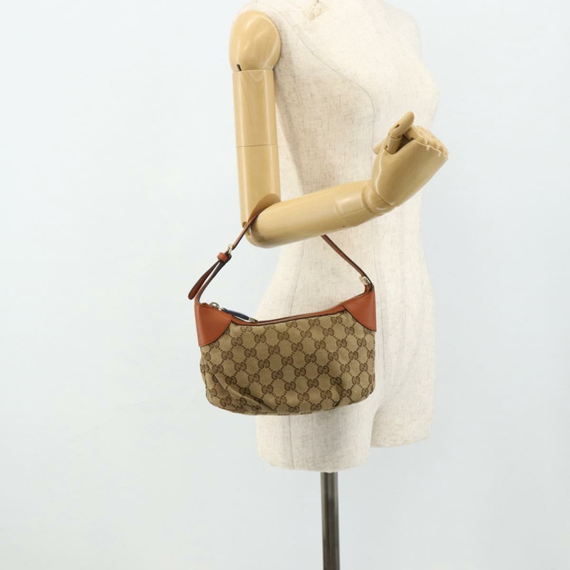 【日本直送】GUCCI GG帆布Sherry系列手提包 米色/金色 224093 正品 177439A-19