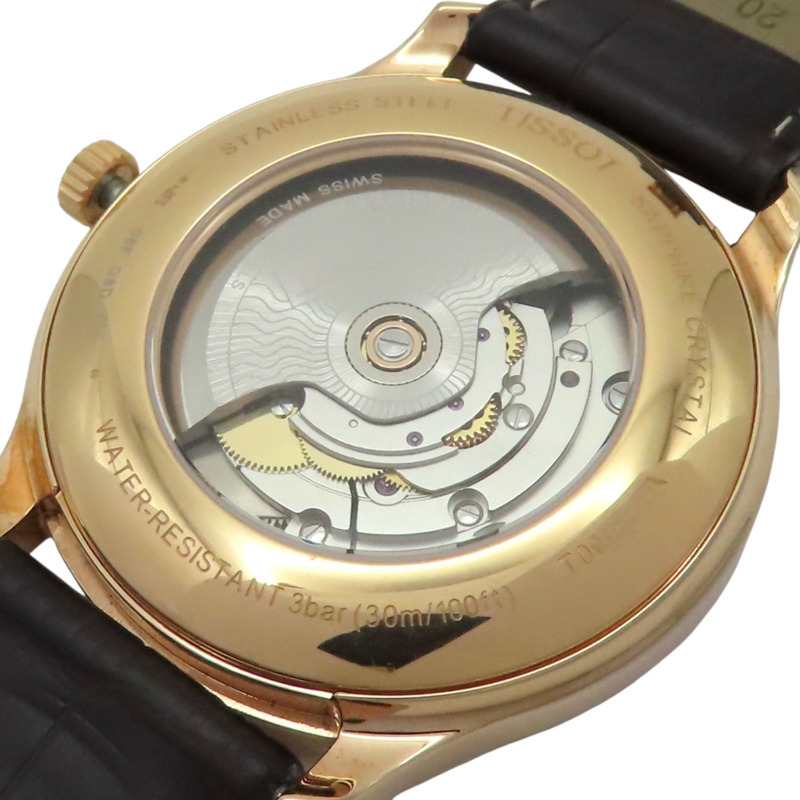 白色錶盤 皮帶 不鏽鋼 Tradition Powermatic 80 腕錶【TISSOT天梭】 T063.907A-3