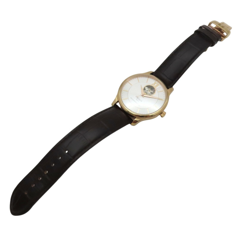 白色錶盤 皮帶 不鏽鋼 Tradition Powermatic 80 腕錶【TISSOT天梭】 T063.907A-7