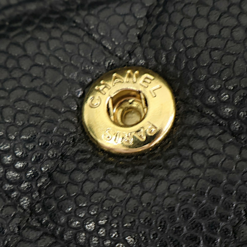Classic Flap 黑色 荔枝紋牛皮 肩背包 無卡【CHANEL 香奈兒】 A01112-13