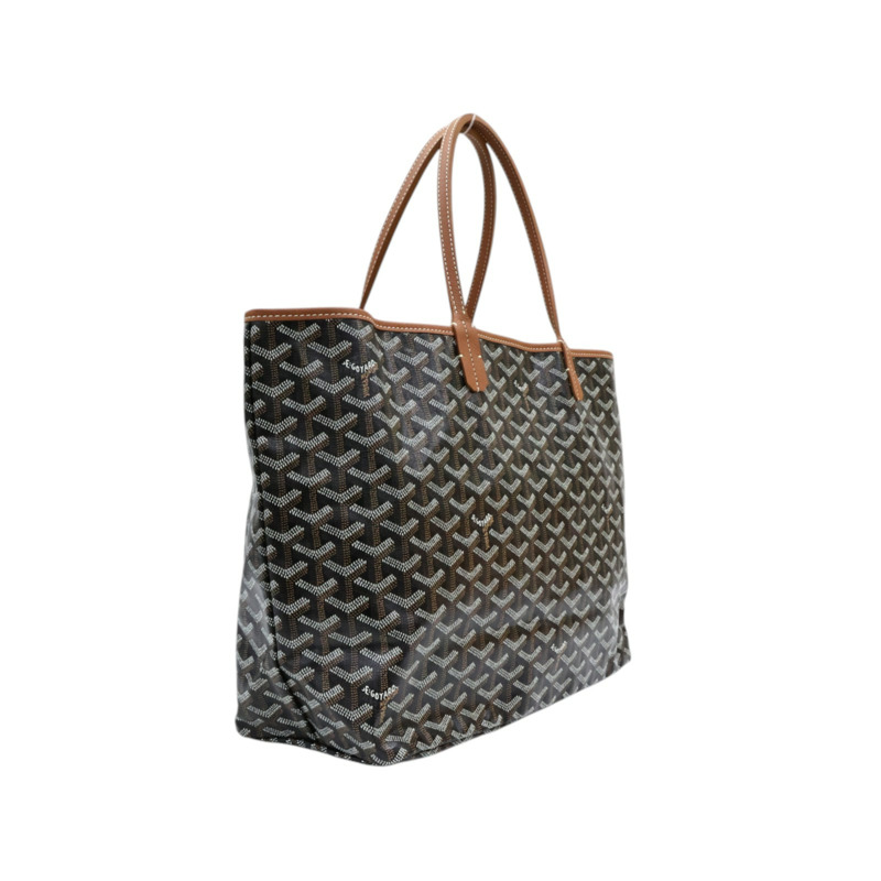 棕色 Goyardine 塗層帆布 Saint Louis PM 托特包 肩背包【GOYARD 高雅德】 STLOUIPMLTY09CL09P-1
