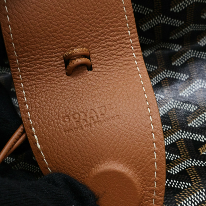 棕色 Goyardine 塗層帆布 Saint Louis PM 托特包 肩背包【GOYARD 高雅德】 STLOUIPMLTY09CL09P-5