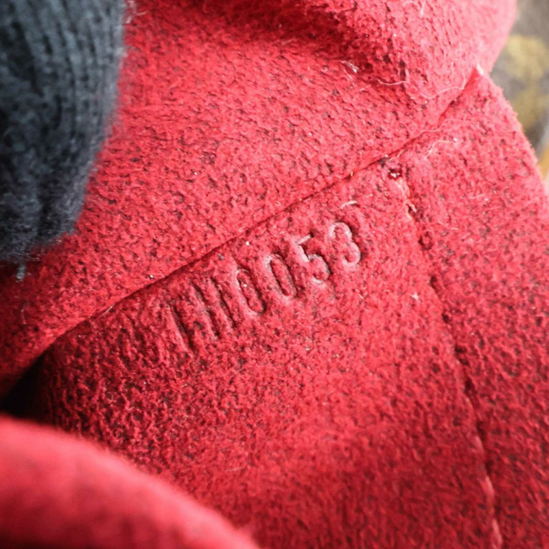 棕色 原花帆布 Croissant MM 肩背包【LOUIS VUITTON LV 路易威登】 M51152-5