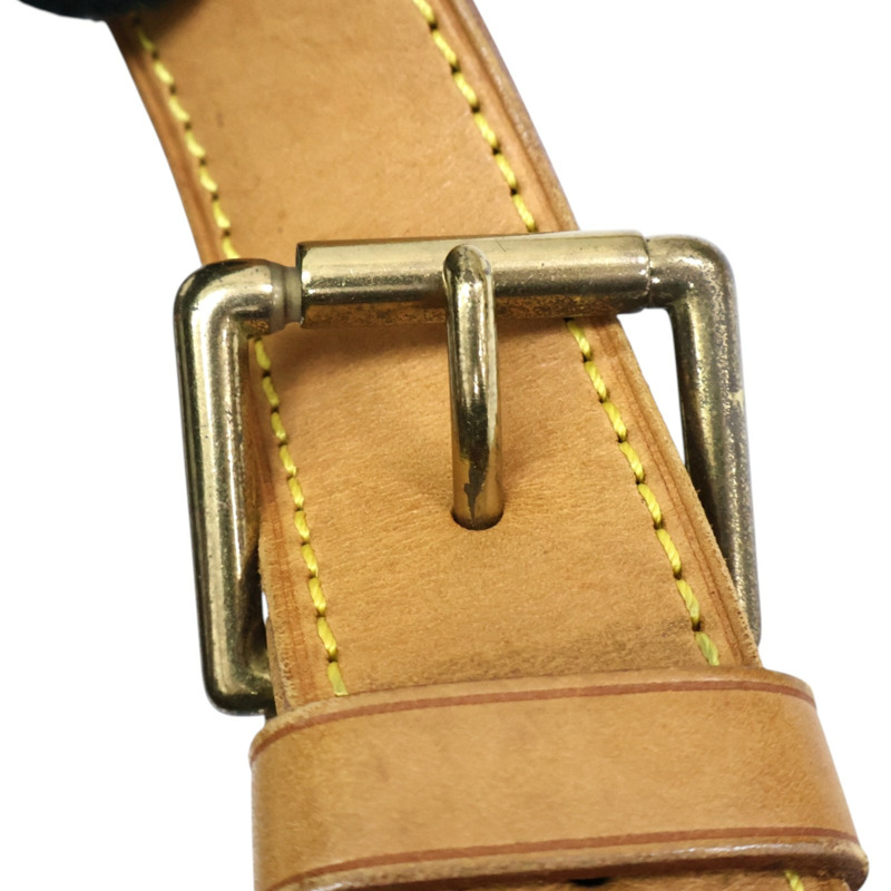 棕色 原花帆布 Croissant MM 肩背包【LOUIS VUITTON LV 路易威登】 M51152-6