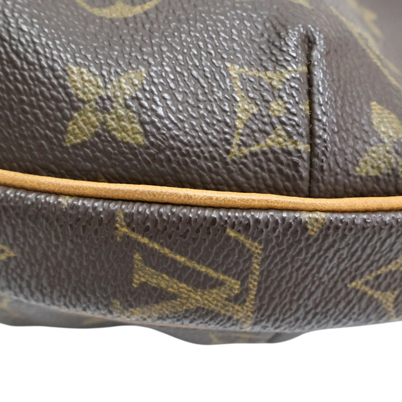 棕色 原花帆布 Croissant MM 肩背包【LOUIS VUITTON LV 路易威登】 M51152-9
