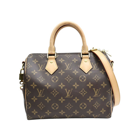 棕色 原花帆布 Speedy Bandouliere 25 两用包【LOUIS VUITTON LV 路易威登】 M41113