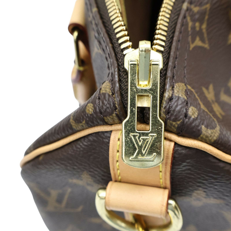 棕色 原花帆布 Speedy Bandouliere 25 两用包【LOUIS VUITTON LV 路易威登】 M41113-3